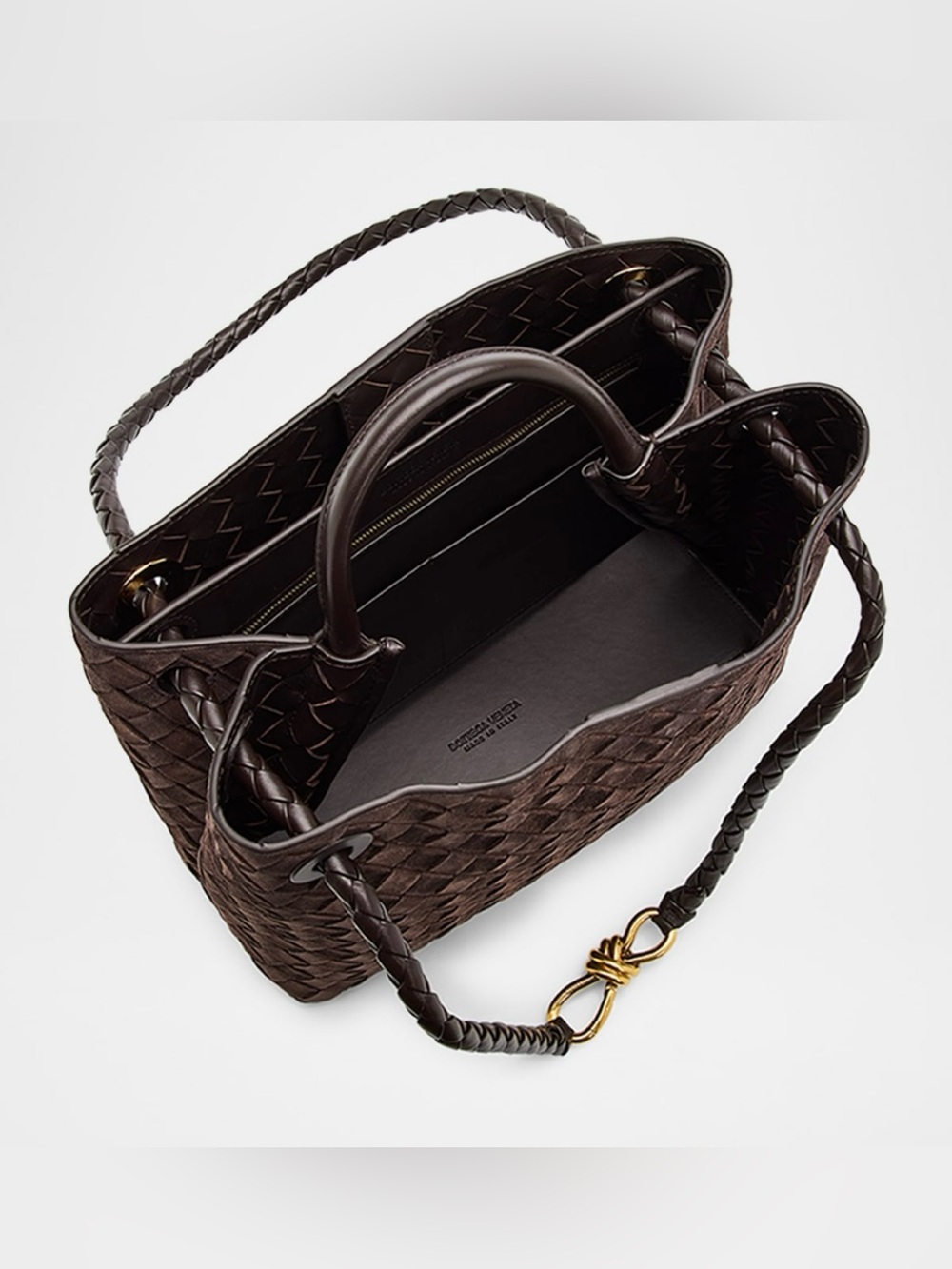 Bottega Veneta Andiamo Suede medium Fondant - Picture 6 of 13